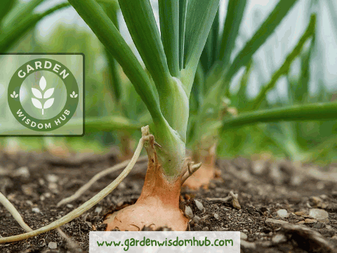 Germination stage of onions