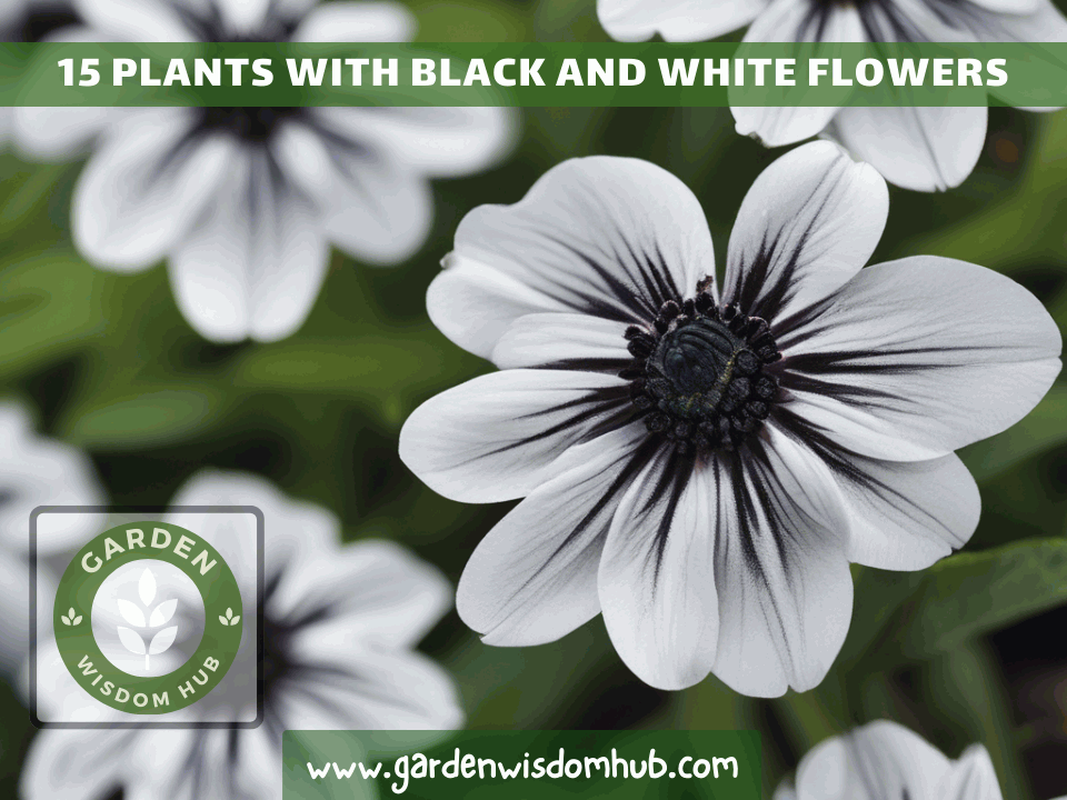 Plants with Black and White Flowers